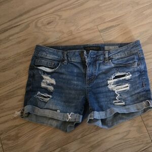 Aeropostale Blue Distressed Jean Shorts Casual Style